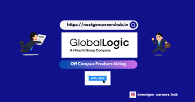 GlobalLogic Hiring Freshers