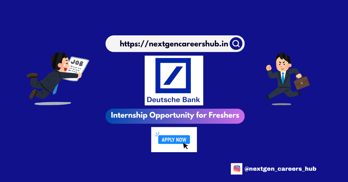 Deutsche Bank Apprentice Hiring 2025 – Tech Role in Pune