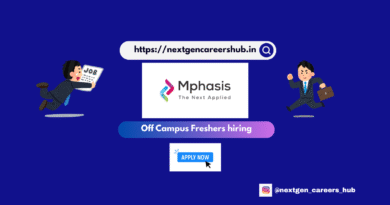 Mphasis Jr. Trainee Job in Pune