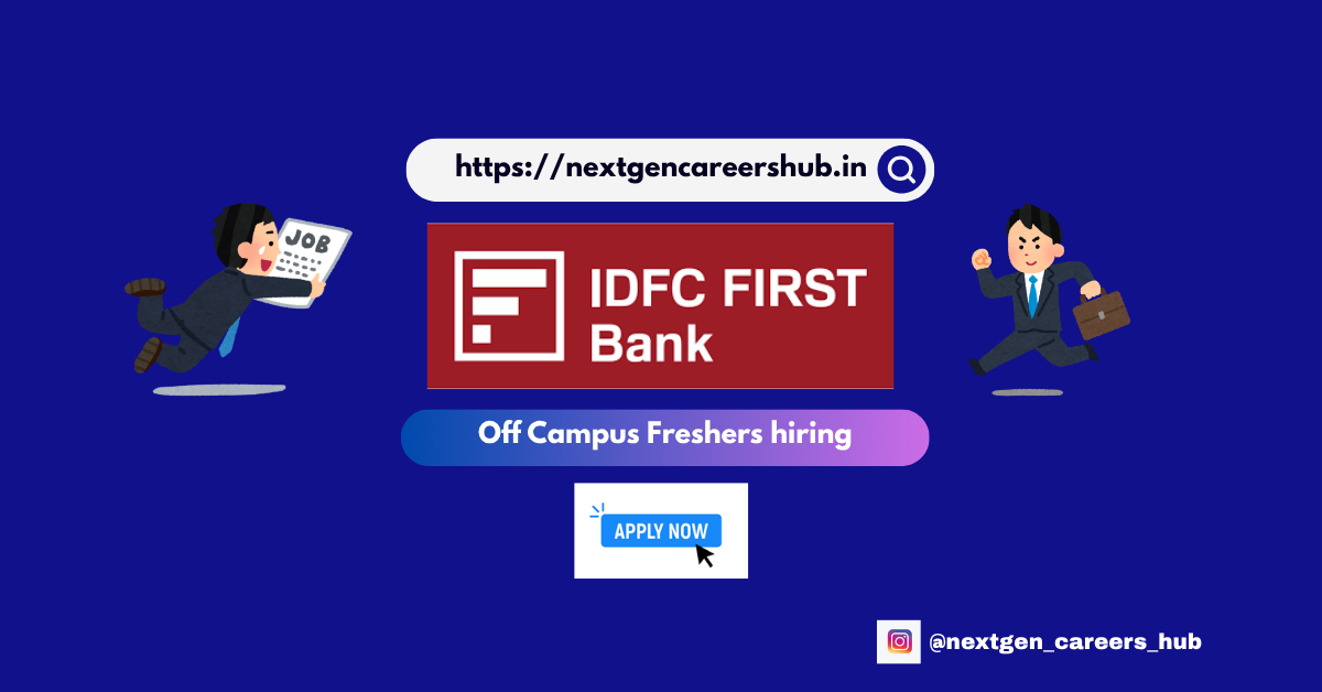 IDFC FIRST Bank Hiring Associate Relationship Manager – MEL | Fresher Banking Job in Telangana