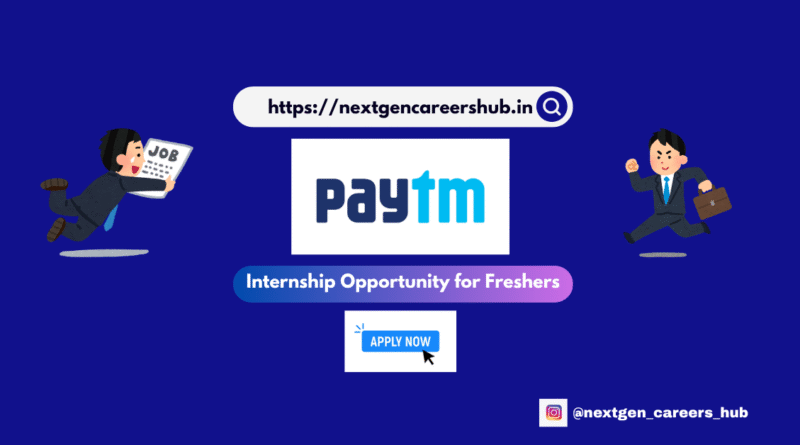 Paytm Admin & Operations Internship